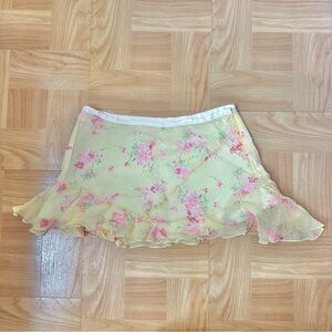 Abercrombie & Fitch Floral Ruffle Skirt